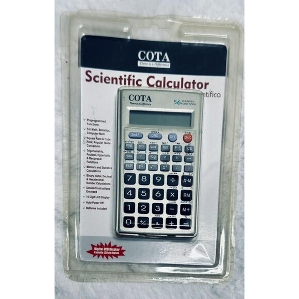 Rare Cota‎ Scientific Calculator Math Statistics Memory CT-60605